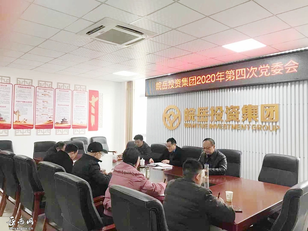 安徽皖岳投资集团召开2020年第四次党委会