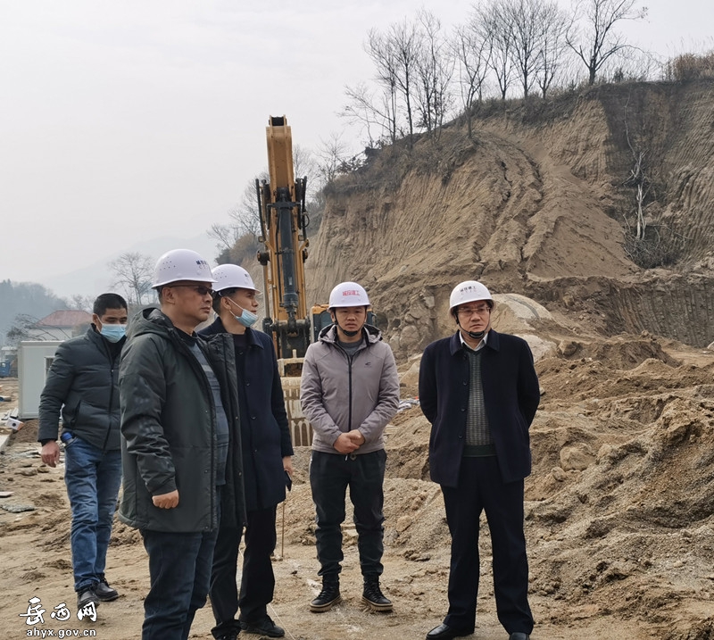 吴卫国一行到项目现场督查指导工作